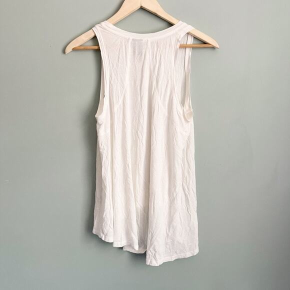 Sweaty Betty basic white athletic tank top hi low size small - Picture 4 of 4